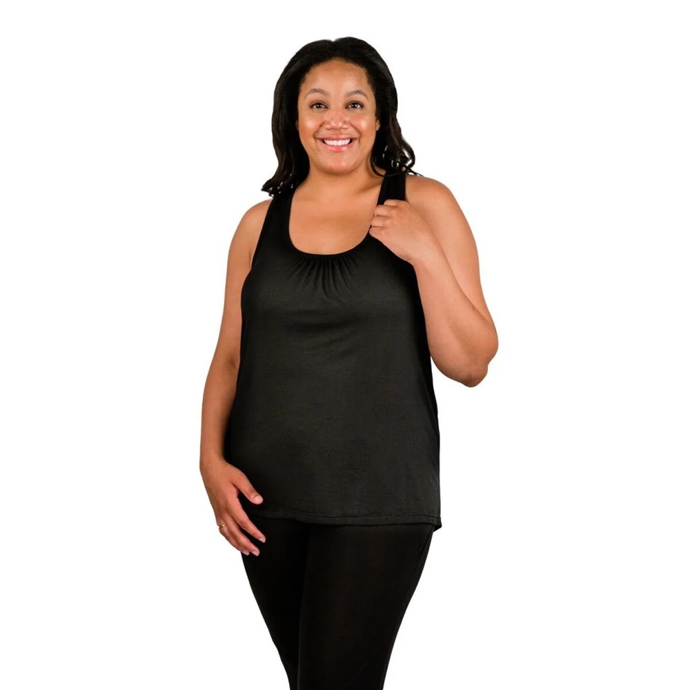 Lot of 4 Bamboobies Easy Access Nursing Tanks